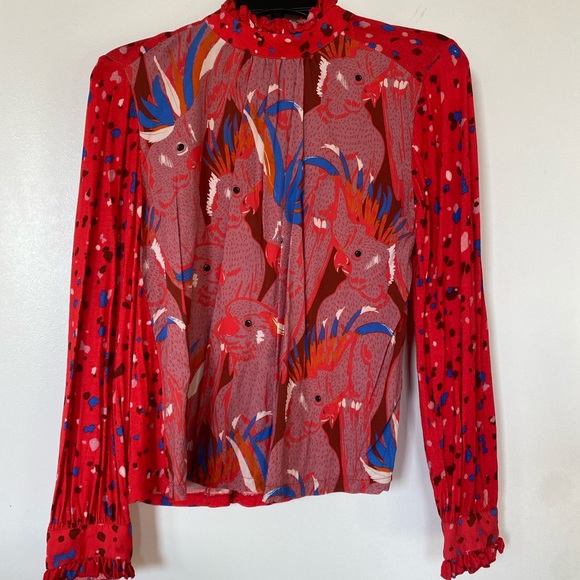 Anthropologie Conditions Apply Isaria Bird Top XS - Picture 9 of 12